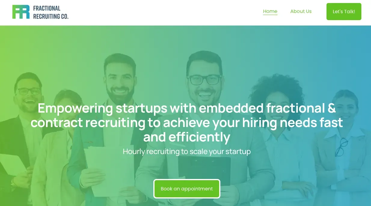 The Fractional Recruiting Co. website