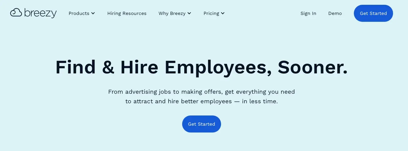 Breezy product screenshot