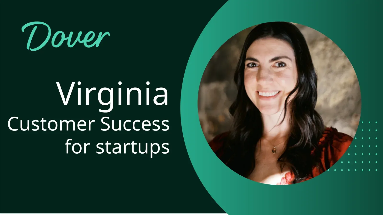 Virginia, a fractional Customer Success expert on the Dover Marketplace